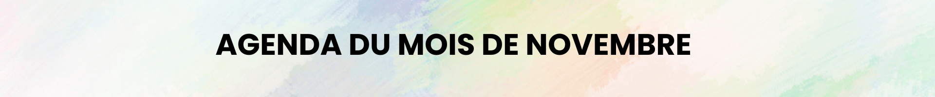 agenda novembre