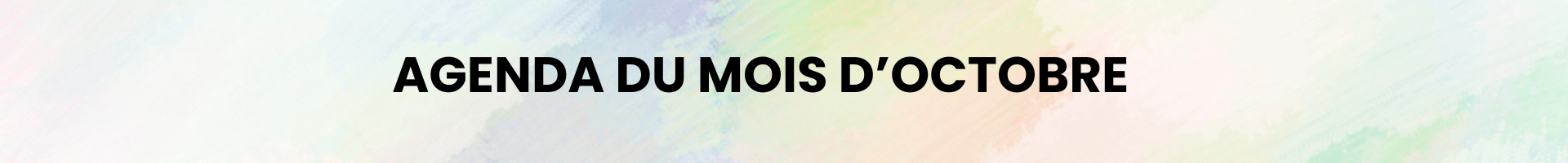agenda octobre