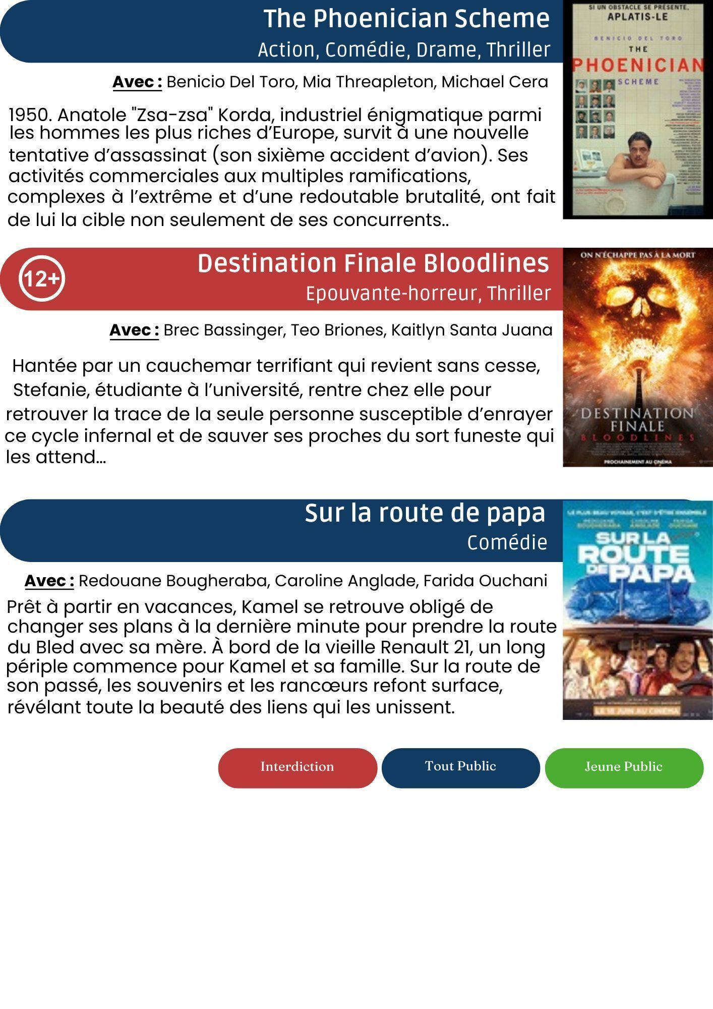 ciné du 11 au 24 juin 2025
