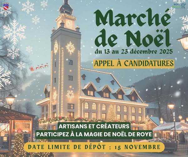 Marché de Noël 2025 - Appel à candidature