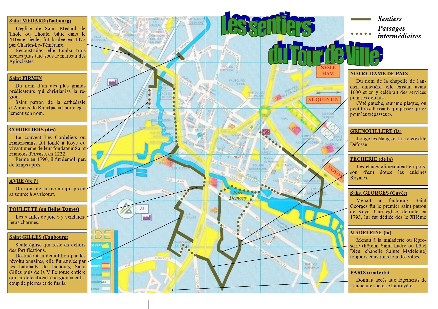 Plan des Tours de Ville