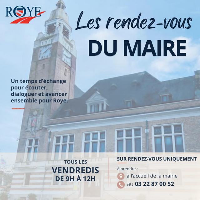 Les rdv du Maire